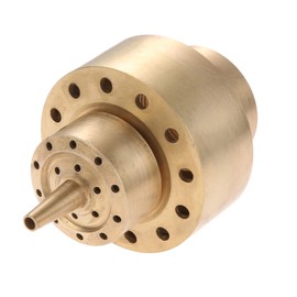 Hicello Water Fountain Nozzle 1.5" Brass DN40 Two Layers Fountain Nozzle Column Sprinkler Spray Head for Garden Pond Bring Beautiful Visual Effects