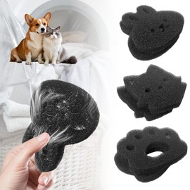 Pet Hair Remover for Laundry-6PCS,Dog Hair Remover for Laundry,Pet Hair Remover Balls for Washing Machine Reusable Hair Catcher for Dogs and Cats (Black)