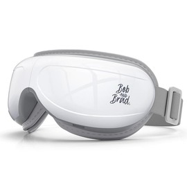BOB AND BRAD Eye Massager, with Heat, Smart Eye Mask Massager for Migraine with BT Music, Reduce Eye Strain Dry Eyes Improve Sleep - color: Eye Massager (White)