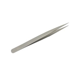 EMEDA Volume Eyelash Tweezers Straight Vetus Tweezers Made of Stainless Steel for Attaching Individual Eyelash Extensions Professional Makeup Tweezers Tool 00-SA