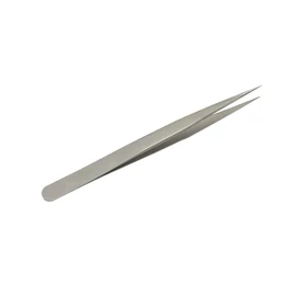 EMEDA Volume Eyelash Tweezers Straight Vetus Tweezers Made of Stainless Steel for Attaching Individual Eyelash Extensions Professional Makeup Tweezers Tool 00-SA