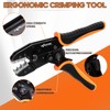 KF CPTEC 5PCS Ratchet Wire Crimping Tool Kit with Quick-Change