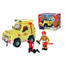 Simba - Fireman Sam Mountain Vehicle 4x4, 109252511038, 3 Years, 15 cm, with Light and Sound