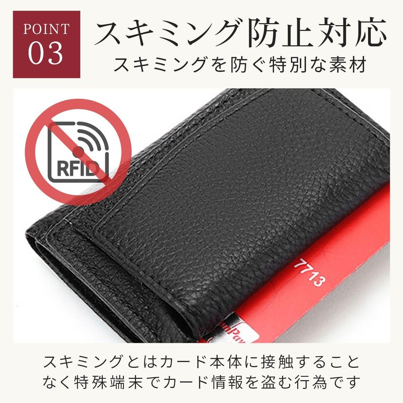 grooblue Trifold Wallet, Women's, Men's, Genuine Leather, Mini Wallet, Mini