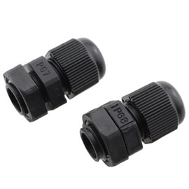 CTWHA 20PCS PG7 Nylon Plastic Cable Gland Sealed Cable Feedthrough Cable Connector Waterproof IP68 Clamping Jaws and Seal