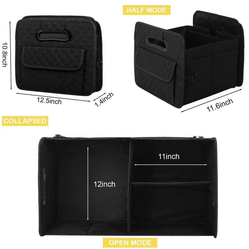 JiatuA Car Trunk Organizer for SUV, Car Storage Organizer Collapsible