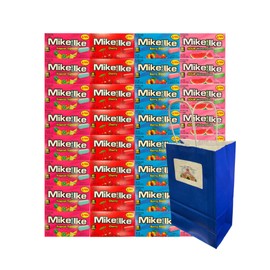 Generic Candy Assorted Flavor Mike and Ike - 4 Flavors, Tropical Typhoon, Berry Blast, Cherry, Sour Watermelon - 0.78 oz, 8 Each Flavor, 32 Pack - Perfect for Parties & Treats