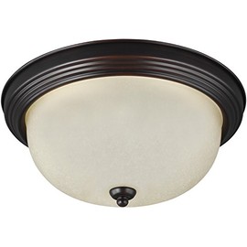 Generation Lighting 77063EN3-710 Geary One - Light Ceiling Flush Mount Ceiling Fixture, Bronze