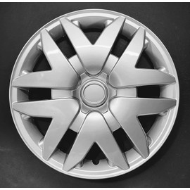 Wheel Cover; 16 Inch; 6 Split Spoke; Silver; Plastic; Set of 4; Spring Steel Clip Fits 2004-2010 Toyota Sienna