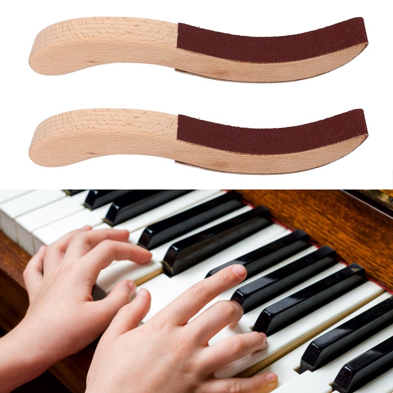 1 Pair Piano Hammerhead Sanding Plate S Shape Solid Wood