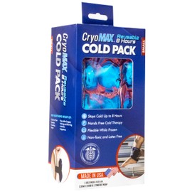 CryoMAX Cold Pack, Reusable, 8 Hour Cold Therapy Ice Pack, Small, 6"x 6" (Pack of 2)