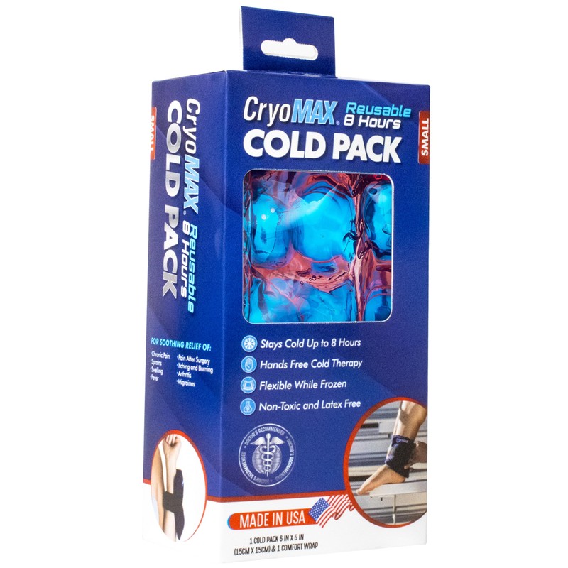 CryoMAX Cold Pack, Reusable, 8 Hour Cold Therapy Ice Pack,