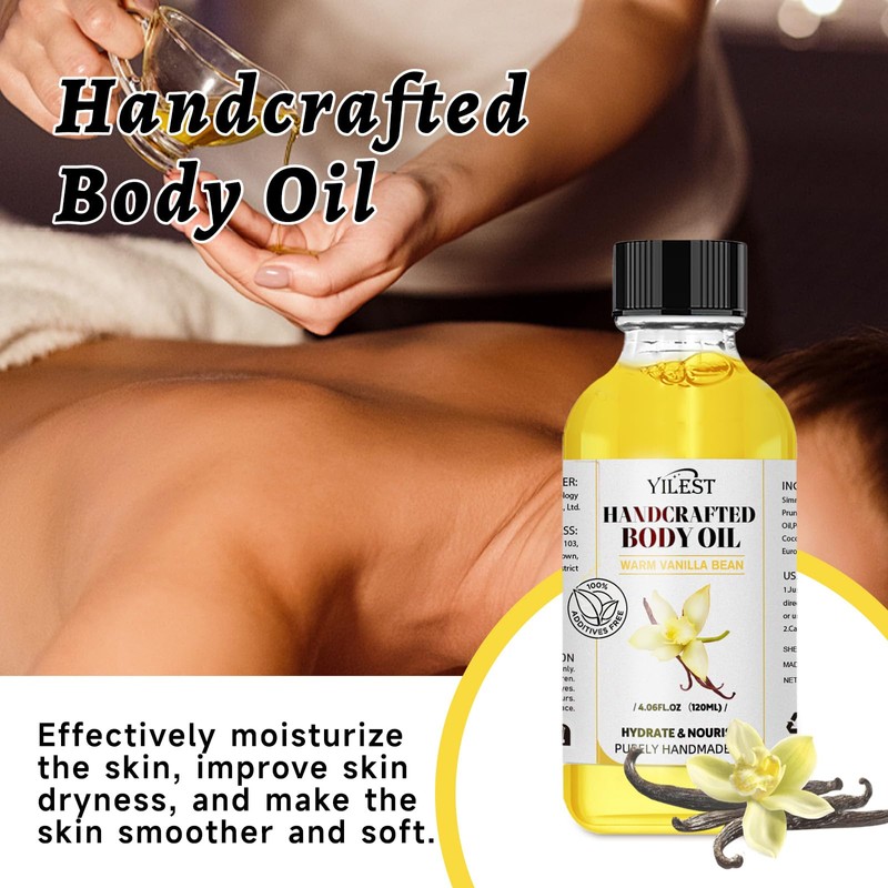 Body Oil Strawberry (120 ml, Vanilla)
