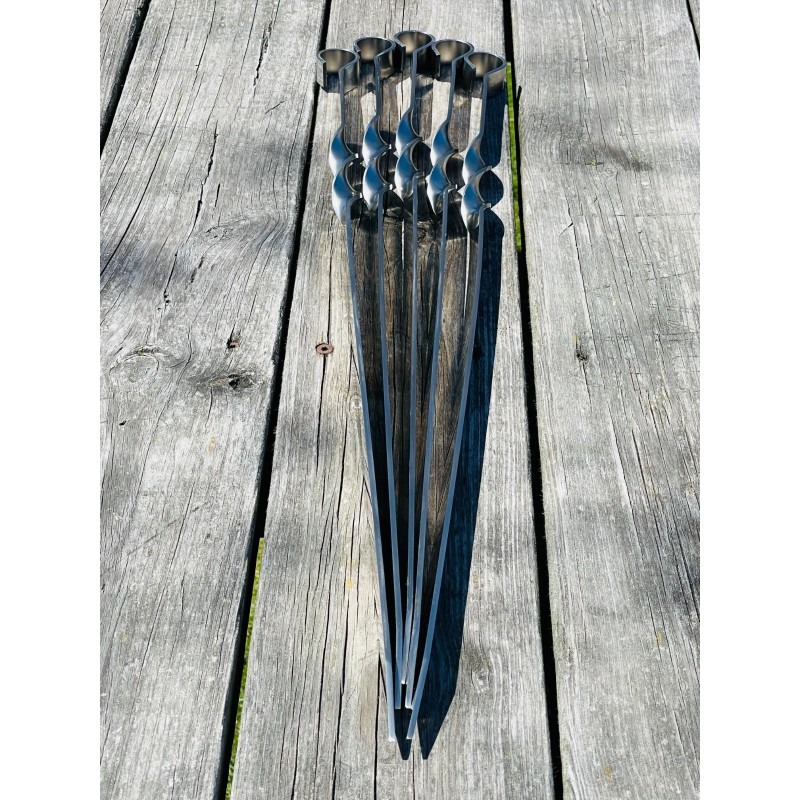 Timeless Steel 5 Pcs WIDTH 3/4" Heavy-duty Stainless Lula Kebab