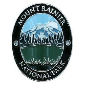 Mount Rainier National Park Hiking Stick Medallion, Great for Hiking and Outdoor Activities, Trekking Hiking Walking Pole Stick
