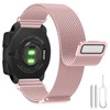 Milanais Strap Compatible with Garmin Instinct 2, Double Magnetic Classic