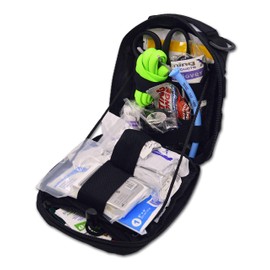 Lightning X Products Lightning X Gunshot Trauma/Hemorrhage Control Kit in MOLLE IFAK Pouch - Black