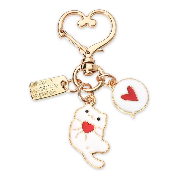 Cute Cat Keychain Cartoon Aesthetic Animal Kitty Cat Key Chain