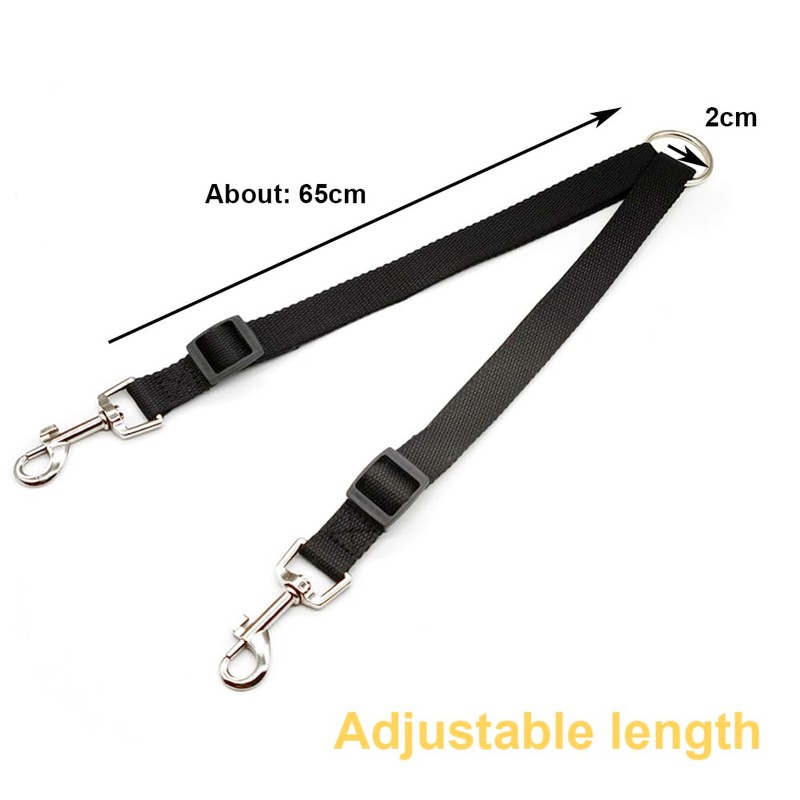 2 Pcs Double Pet Trainer Lead Double Dog Distributor Lead