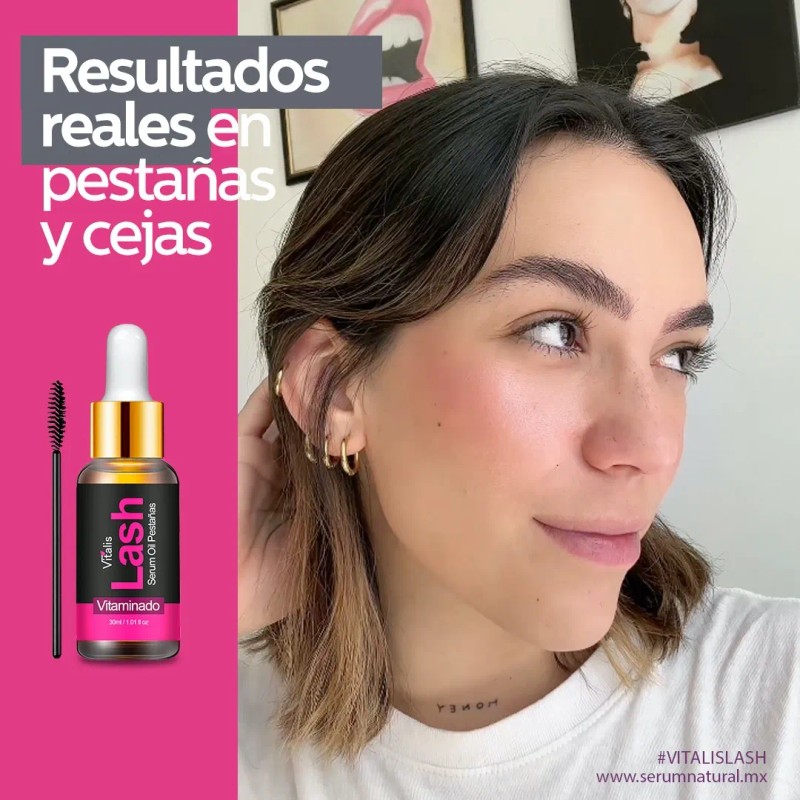 Vitalis Suero Para Crecimiento De Pestañas 100% Natural Lash
