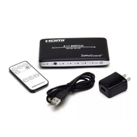 Zettaguard 4K x 2K 4 Port 4 x 1 HDMI Switch with PIP & IR Wireless Remote Contrl