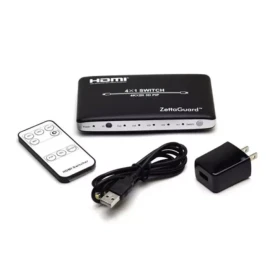 Zettaguard 4K x 2K 4 Port 4 x 1 HDMI Switch with PIP & IR Wireless Remote Contrl