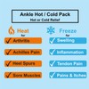 Ankle Foot Ice Therapy Wrap,Hot Cold Ice Gel Pack Adjustable