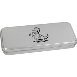 Azeeda 'Goofy Dinosaur' Metal Hinged Stationery Tin/Storage Box (TT00230320)