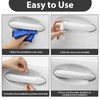16 Pcs Car Door Handle Scratch Protector, Universal Transparent Guard