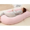 Luxury 12ft J-Shaped Improved Maternity and Full Body Support Pillow.