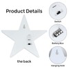 6 Pcs LED Star Lights,Star Shaped Night lamp,Hangable (White)
