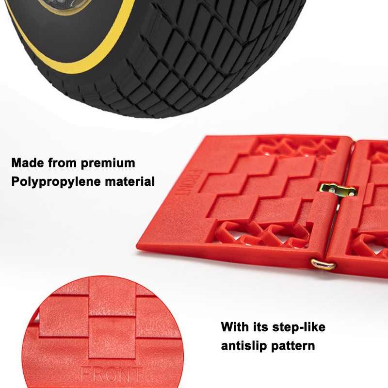 Car Recovery Traction Board Foldable Off-Road Vehicle Escape Track Mat