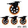 Caster Wheels, Heavy Duty 5 Inch Casters Set of 4,