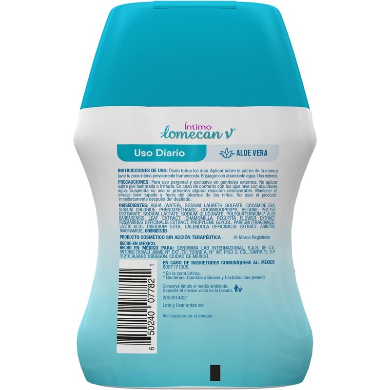 LOMECAN Ultra Fresh Jabón Líquido Intimo Versión De Bolsillo. Contiene