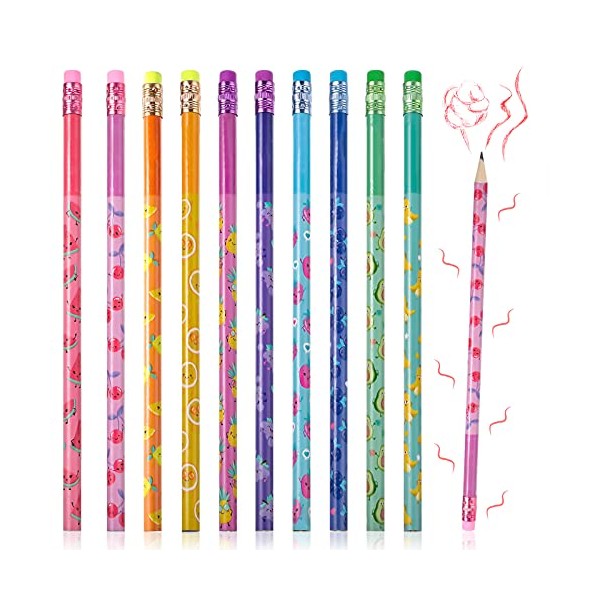 40 Pcs Scented Pencils HB Pencils Graphite Pencil Cylinder Wood