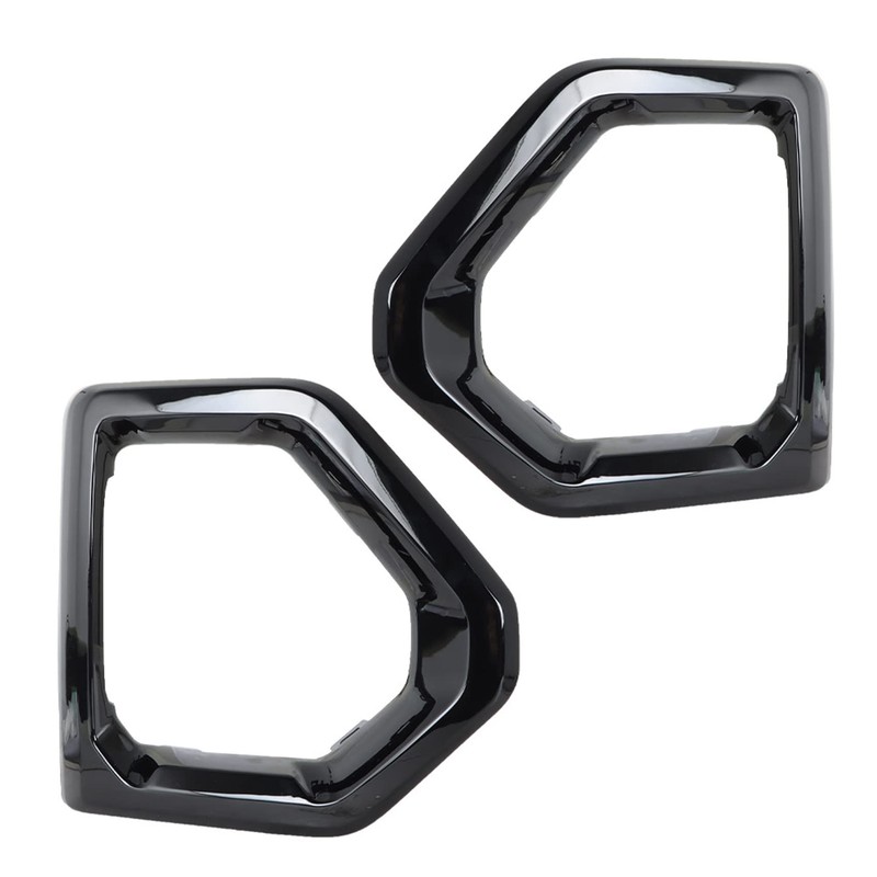 labwork Front Bumper Fog Light Outer Bezel Cover Black Replacement