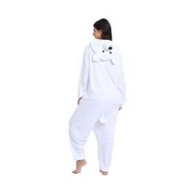 LABULA Animal Outfit Cosplay Jumpsuit Pyjamas Unisex Adult Animal Costumes, Polar Bear