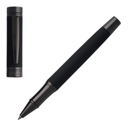 Cerruti NSG9145A 1881 Zoom Soft Black Brass Rollerball Pen in Black Font Colour Length: 13.5 cm
