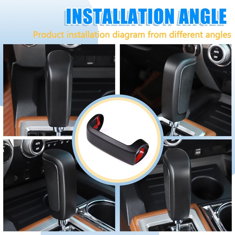 LLKUANG Center Console Gear Shift Head Cover Trim FIt for