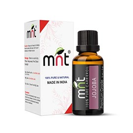 MNT Jojoba Cold Pressed Carrier Oil - 100% Pure & Natural for Face, Hair, Skin and Body Massage (15ML)