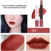 4 Unids/set Conjunto de Lápiz Labial Forma de Cigarrillo Mate
