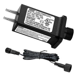 4.5V 1A LED Controller with Extension Cord, Replacement Model JT-DC45V1000-C Class 2 Power Supply IP44 LED Light Controller Low Voltage Transformer for Halloween Christmas Holiday String Light
