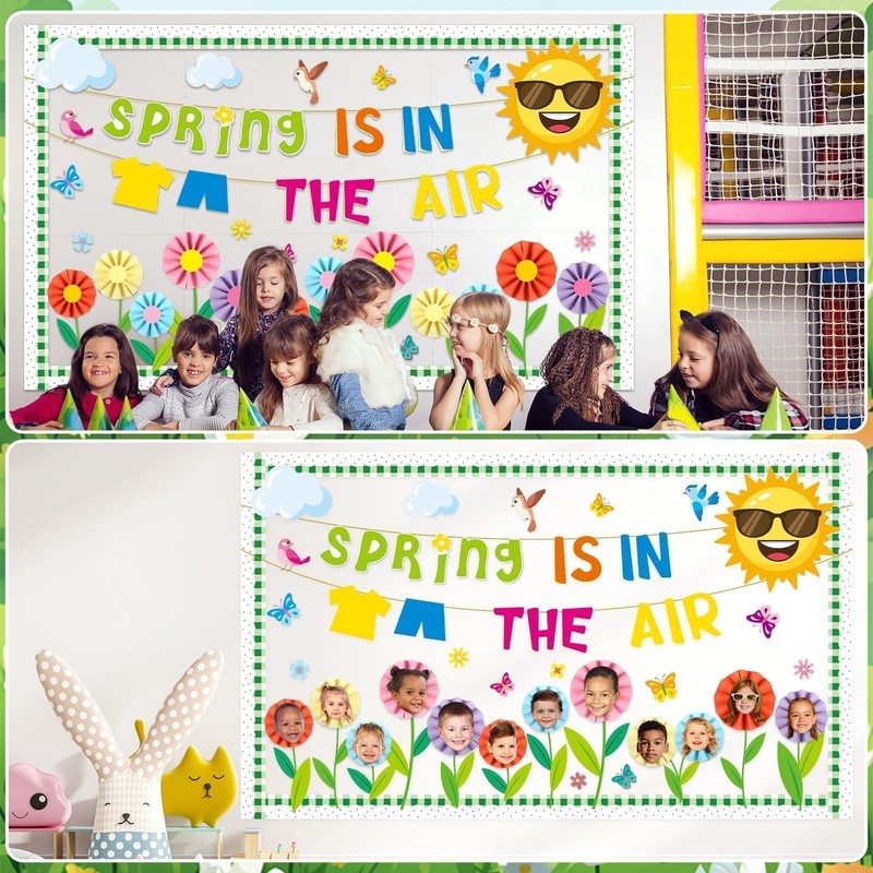Spring Bulletin Board Classroom Decorations 3D Spring Butterfly Flower Bulletin