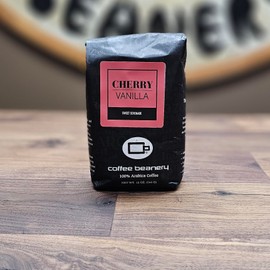 Cherry Vanilla Flavored Coffee by Coffee Beanery | Medium Roast, 12oz Ground, 100% Arabica