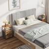 TUTOTAK End Table with Charging Station, Side Table with 2