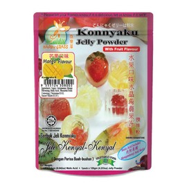 Happy Grass Konnyaku Jelly Powder with Mango Flavour 300g (1 Pack)