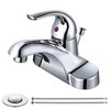 WOWOW Bathroom Faucet 1 Handle Low Arc Single Handle 4