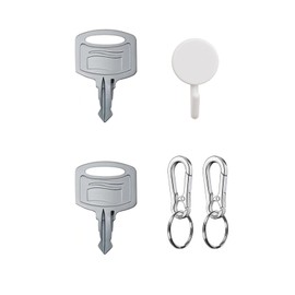 KLIVYA Paper Towel Dispenser Key、SCATork 1100 Dispenser Key、TorkSCA Toilet Paper Dispenser Key(Silver) (2)