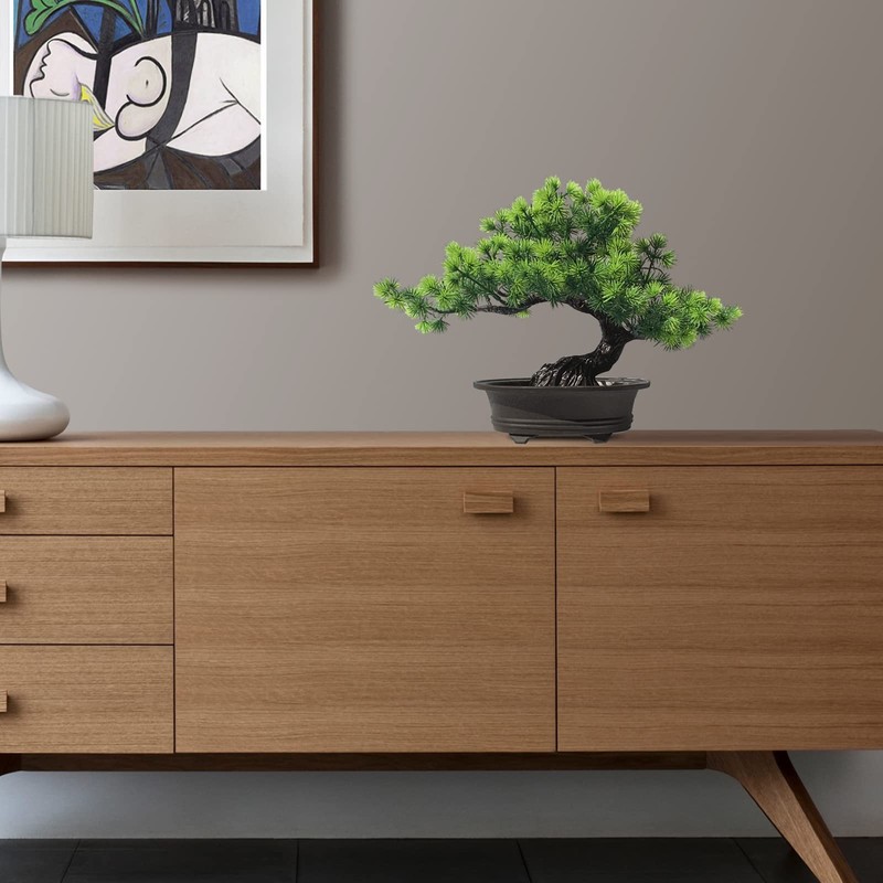 Artificial Bonsai Tree - Fake Plants for Home Decor, Bookshelf