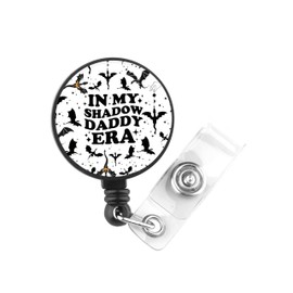 PLITI 4th Wing Gift Dragon Rider Gift Fantasy Book Reader Gifts in My Shadow Daddy Era Dragon Badge Reel for Nurse Doctor (Shadow Daddy badgeCA)